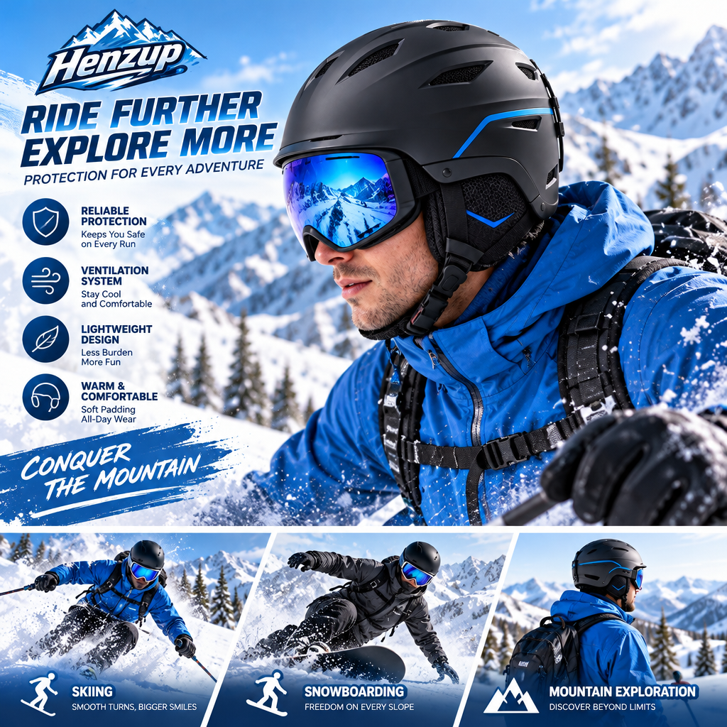 HENZUP Snow Sports Helmet