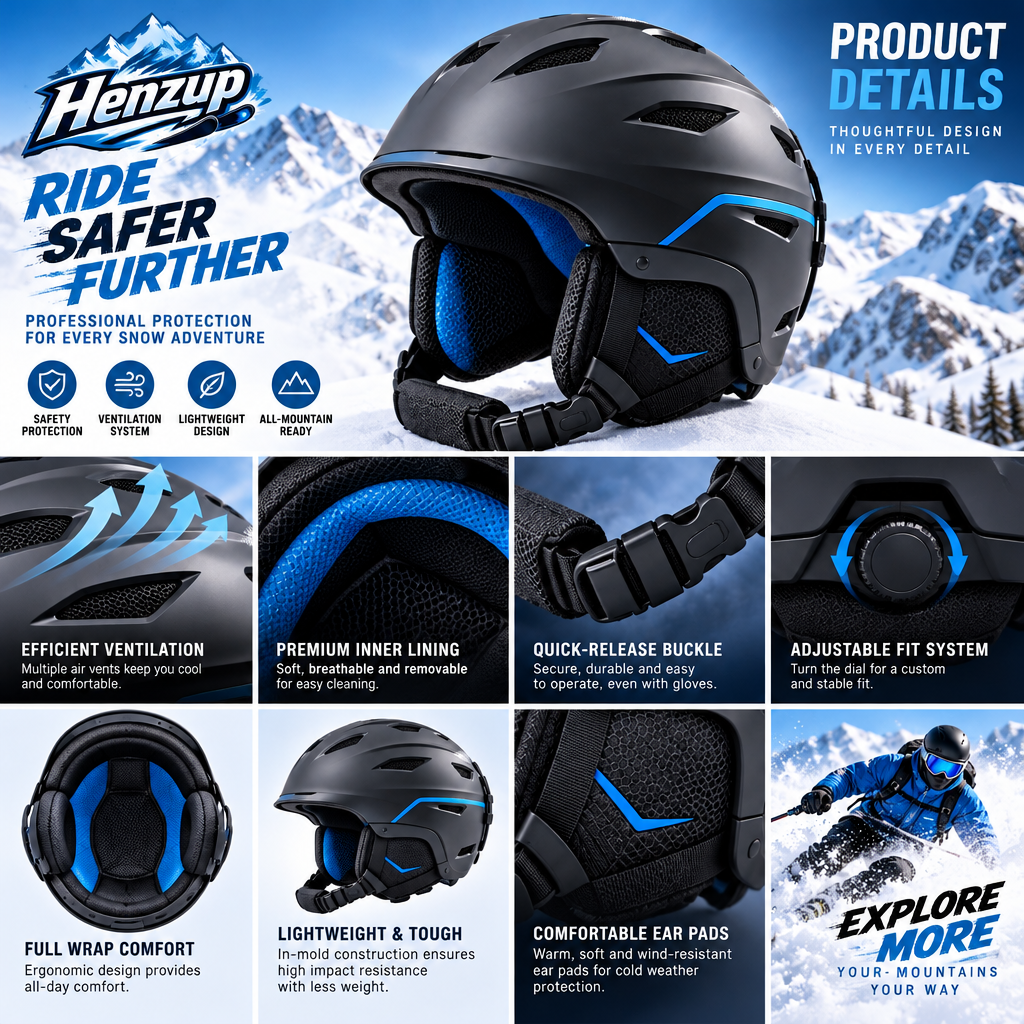 HENZUP Snow Sports Helmet