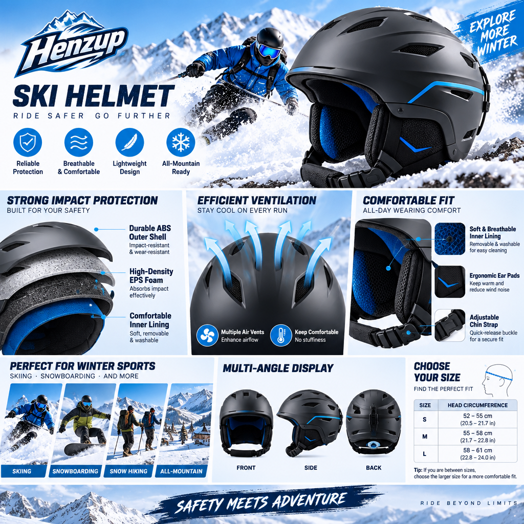 HENZUP Snow Sports Helmet
