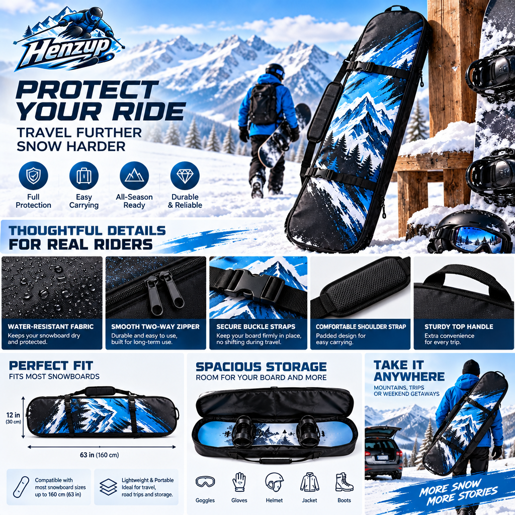 HENZUP Padded Winter Gear Carry Bag