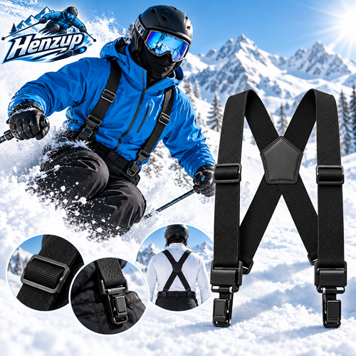 HENZUP Adjustable Snow Pants Suspenders