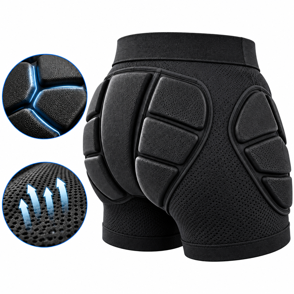 HENZUP Padded Snowboard Impact Shorts