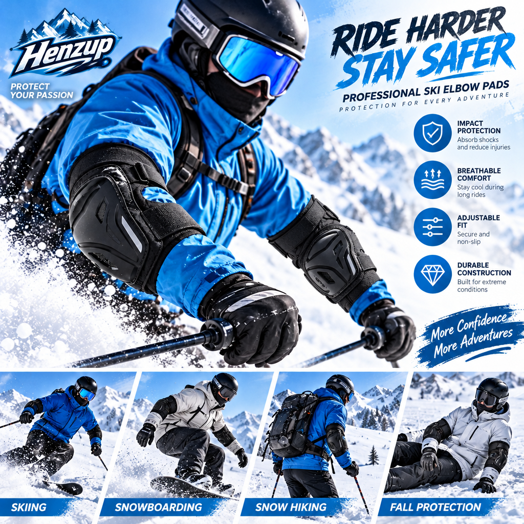HENZUP Snow Sports Elbow Pad Set