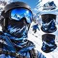 HENZUP Blue Mountain Print Neck Gaiter