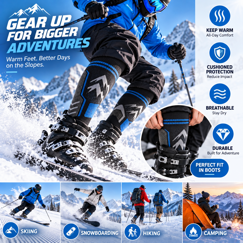 HENZUP Performance Ski Socks